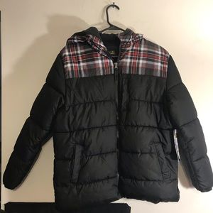 NEW iXtreme Xtreme Puffer Jacket Coat with attached Hood Boy Size Large 14/16